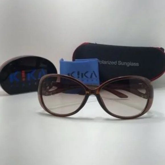2 for 1 Sale Kika Eyewear Sunglass Black and Brown - Picture 6 of 8